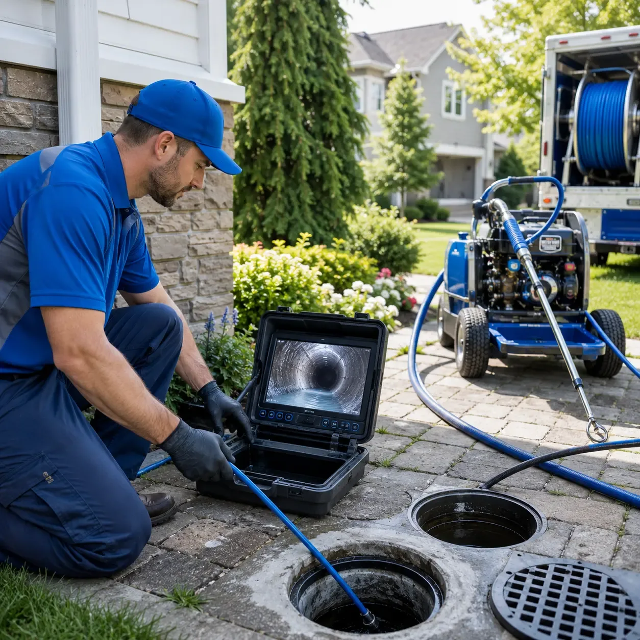 Outdoor drain cleaning professionals serving Denmark, IA